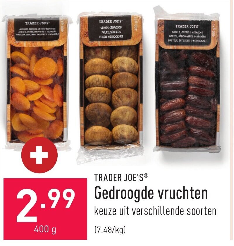 ALDI Trader Joe's Gedroogde vruchten aanbieding