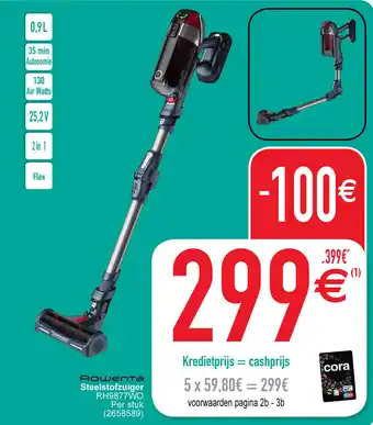 Cora Rowenta Steelstofzuiger RH9877WO aanbieding
