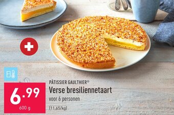 ALDI Patissier Gaulthier Verse bresiliennetaart aanbieding