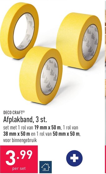 ALDI Deco Craft Afplakband, 3 st. aanbieding