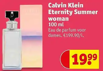 Kruidvat Calvin Kleine Eternity Summer Woman 100 Ml aanbieding