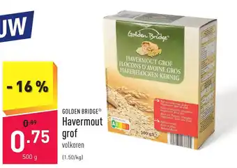ALDI Golden Bridge Havermout grof aanbieding
