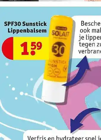 Kruidvat Spf30 Sunstick Lippenbalsem aanbieding
