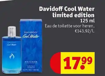 Kruidvat Davidoff Cool Water Limited Edition 125 Ml aanbieding