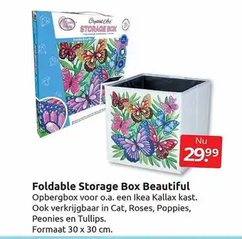 Foldable storage box beautiful