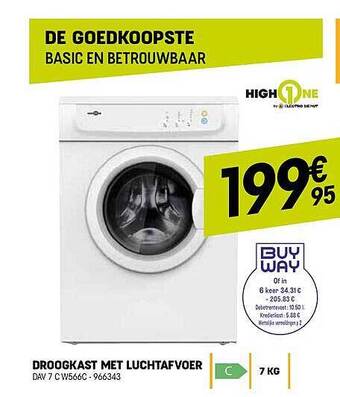 Electro Depot Droogkast met luchtafvoer aanbieding