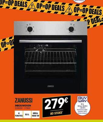 Electro Depot Zanussi inbouwoven aanbieding