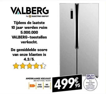 Electro Depot Amerikaanse koelkast aanbieding