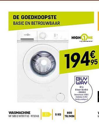 Electro Depot Wasmachine aanbieding