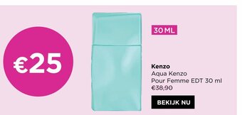 ICI PARIS XL Kenzo aqua kenzo pour femme edt 30 ml aanbieding