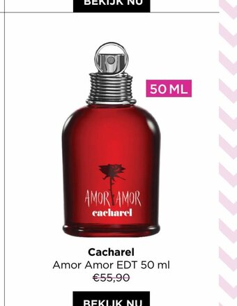 ICI PARIS XL Cacharel amor edt 50ml aanbieding