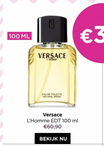 ICI PARIS XL Versace L'homme edt 100ml aanbieding