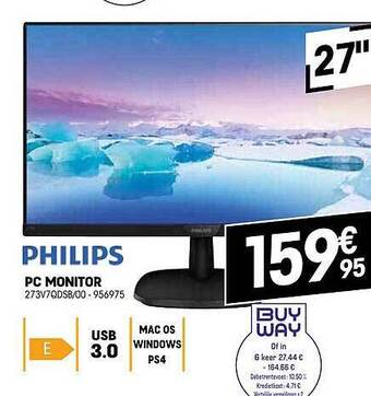 Electro Depot Philips pc monitor aanbieding