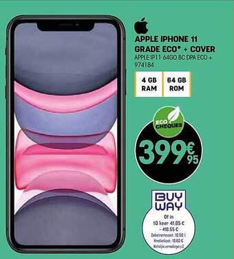 Apple iphone 11 grade eco + cover