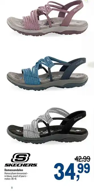 Makro Skechers Damessandalen aanbieding
