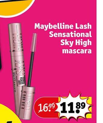 Kruidvat Maybelline lash sensational sky high mascara aanbieding