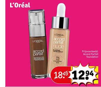 Kruidvat L'oréal aanbieding