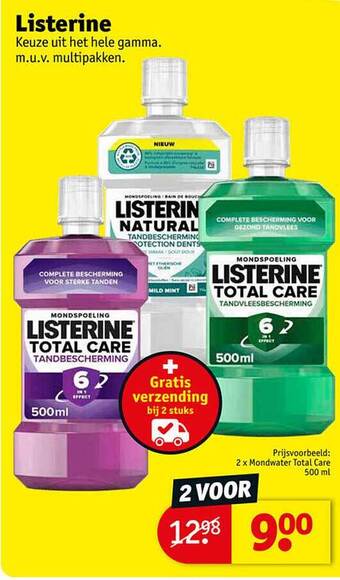 Kruidvat Listerine aanbieding