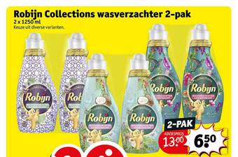 Kruidvat Robijn collections wasverzachter 2pak aanbieding