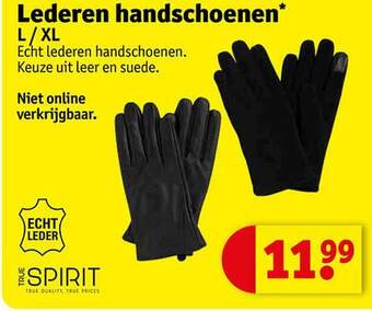 Kruidvat Lederen handschoenen aanbieding