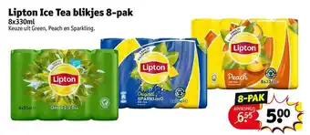 Kruidvat Lipton ice tea blikjes 8pak aanbieding