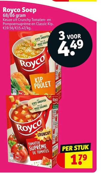 Kruidvat Royco soep aanbieding