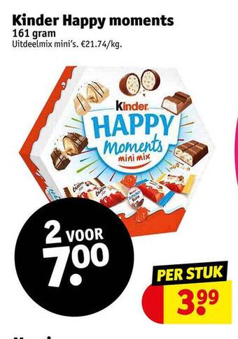 Kruidvat Kinder happy moments aanbieding