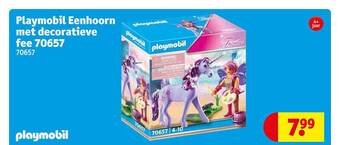 Playmobil eenhoorn met decoratieve fee