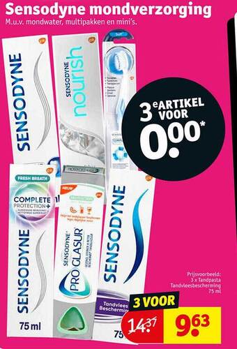 Kruidvat Sensodyne mondverzorging aanbieding