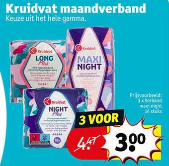 Kruidvat maandverband