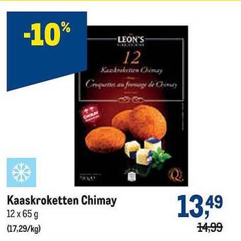 Makro Kaaskroketten chimay aanbieding