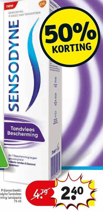 Kruidvat Sensodyne Tandvlees Bescherming Tandpasta aanbieding