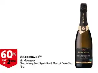 Roche Mazet Vin Mousseux Chardonnay Brut, Syrah Rose, Muscat Demi-Sec 75cl