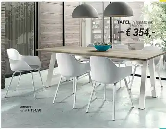 Armstoel Tafel In Halifax Eik
