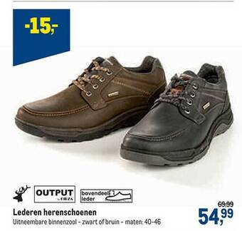 Makro Lederen Herenschoenen aanbieding