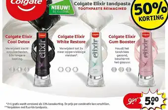 Kruidvat Colgate Elixir Tandpasta 50% Korting aanbieding