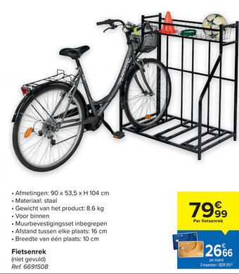 Carrefour Fietsenrek aanbieding