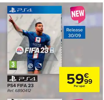 Carrefour PS4 Fifa 23 aanbieding