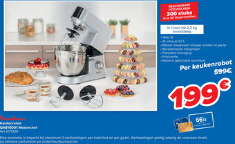 Carrefour Moulinex Keukenrobot QA810D01 Masterchef aanbieding
