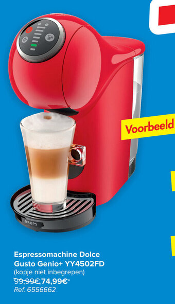 Carrefour Espressomachine Dolce Gusto Genio+ YY4502FD aanbieding