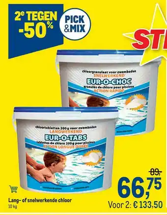 Makro Lang- Of Snelwerkende Chloor aanbieding