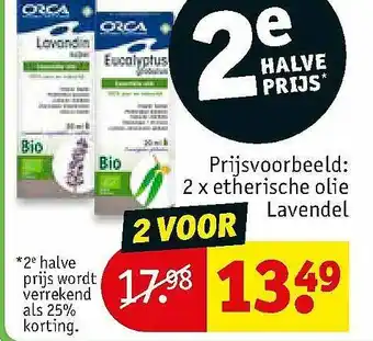 Kruidvat Orca 2 X Etherische Olie Lavendel0 aanbieding