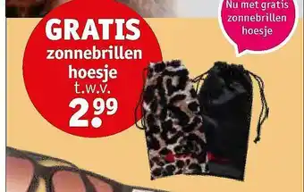 Kruidvat Gratis Zonnebrillen Hoesje aanbieding