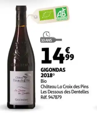 Auchan Bio Gigondas 2018 aanbieding