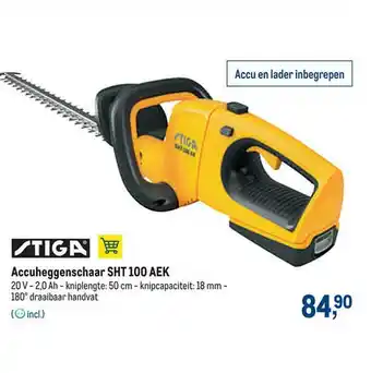 Makro Stiga Accuheggenschaar Sht 100 Aek aanbieding