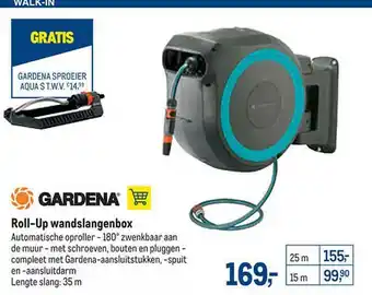 Makro Gardena Roll-up Wandslangenbox aanbieding
