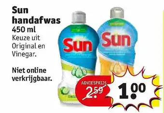 Kruidvat Sun Handafwas 450 Ml aanbieding