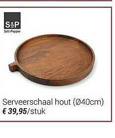 Meubelen Jonckheere Serveerschaal Hout S&p aanbieding