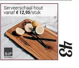 Serveerschaal Hout Vanaf