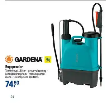 Makro Gardena Rugsproeier aanbieding